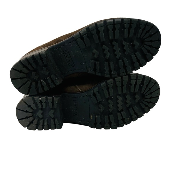 Salvia Brown Suede Ankle Booties - Picture 7 of 10